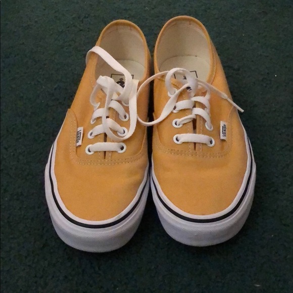 yellow authentic vans